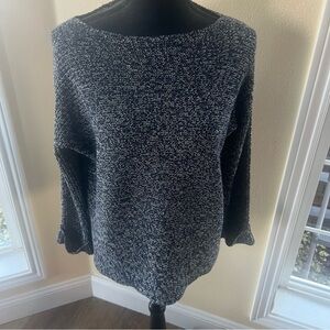 Joe Fresh Women's Navy and White Sweater. Size XL.